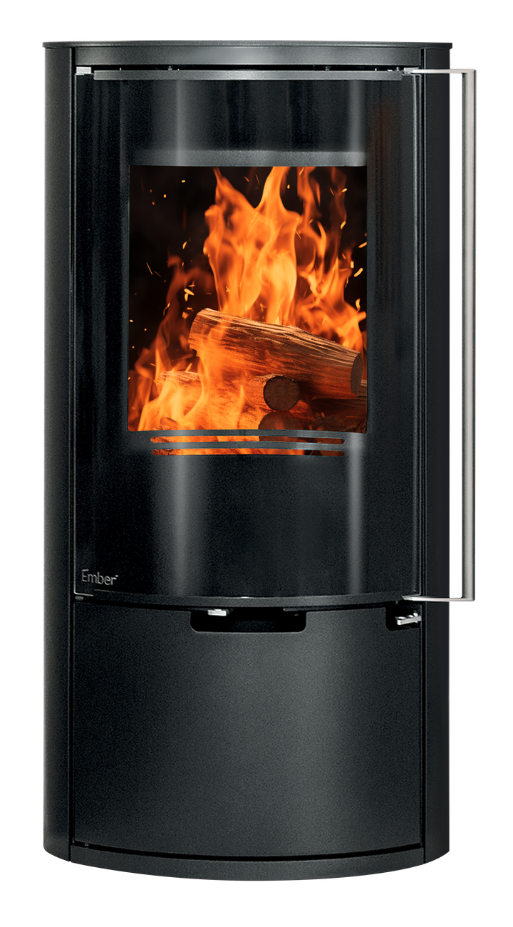 Ember E14 VG braskamin – Stål