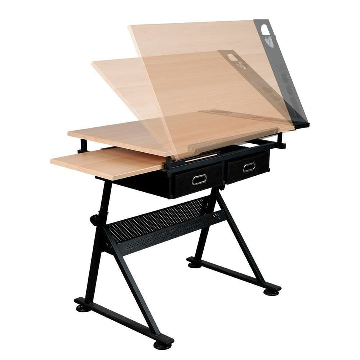 Justerbart ritbord med stol – barn