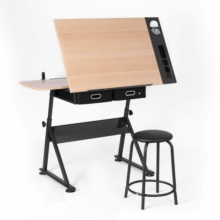 Justerbart ritbord med stol – barn