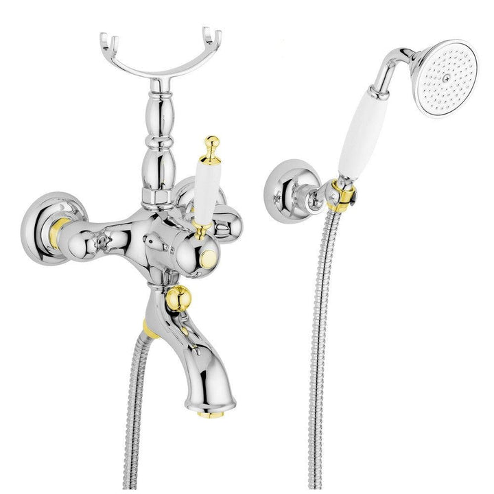 Duschbyggarna Badkarsblandare Oxford Krom/Guld SKU DUB-6302CRDO EAN 7340138701343