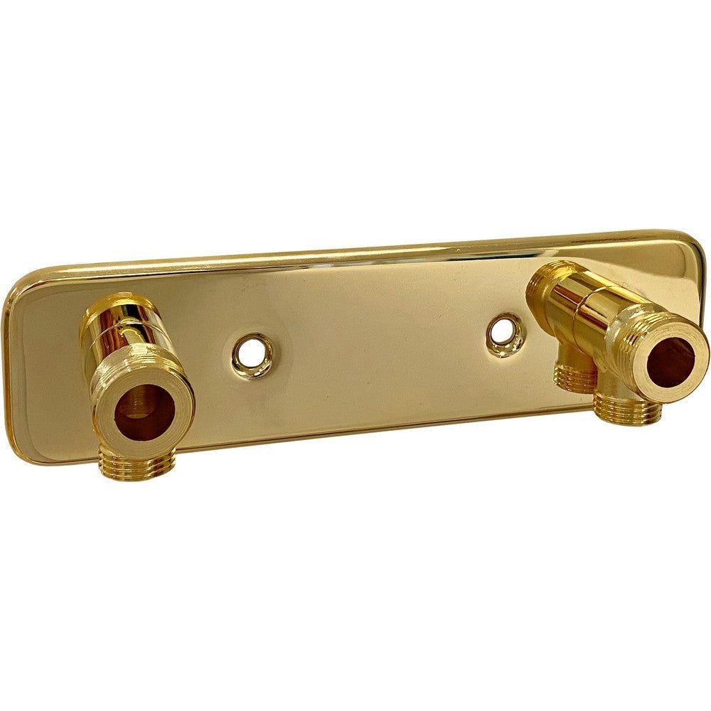 Duschbyggarna Blandarfäste Utanpåliggande Guld / 150 mm SKU DUB-07330NY-DO EAN 7340138737281