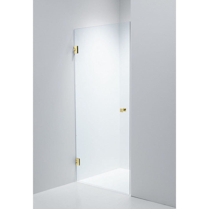 Duschbyggarna Duschdörr Swing Design Guld 700x1913 mm / Blåtonat / Vänsterhängd SKU DUB-608_70DOV EAN 7340138743787