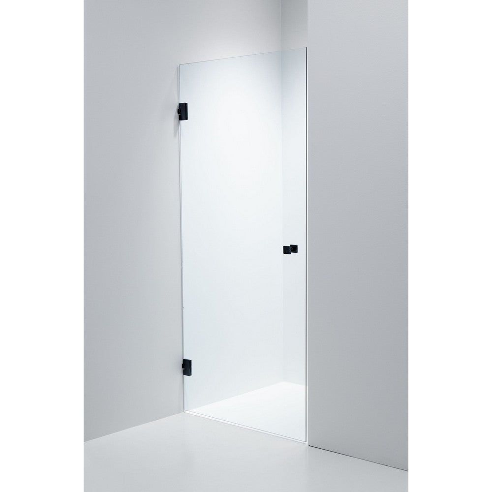 Duschbyggarna Duschdörr Swing Design Svartkrom 700x1913 mm / Blåtonat / Vänsterhängd SKU DUB-608_70SKV EAN 7340138743985