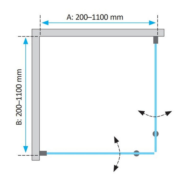 Duschbyggarna Duschhörn Twin De Luxe 700mm SKU EAN