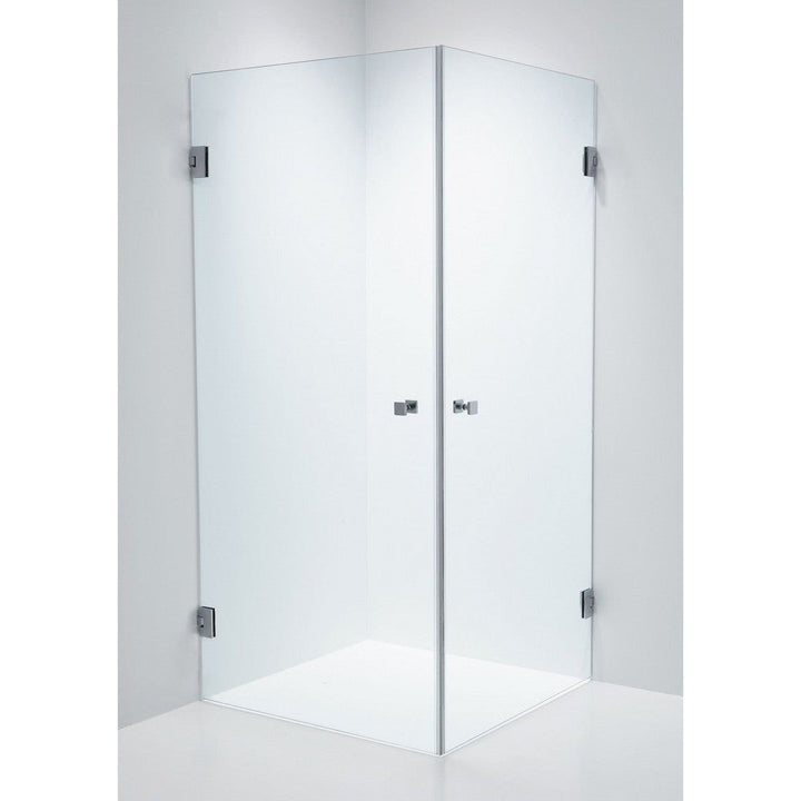 Duschbyggarna Duschhörn Twin Design 700x800mm 700x800 mm / Krom / Klarglas SKU EAN