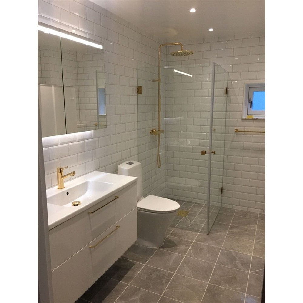 Duschbyggarna Duschhörn Twin Design 700x800mm SKU EAN