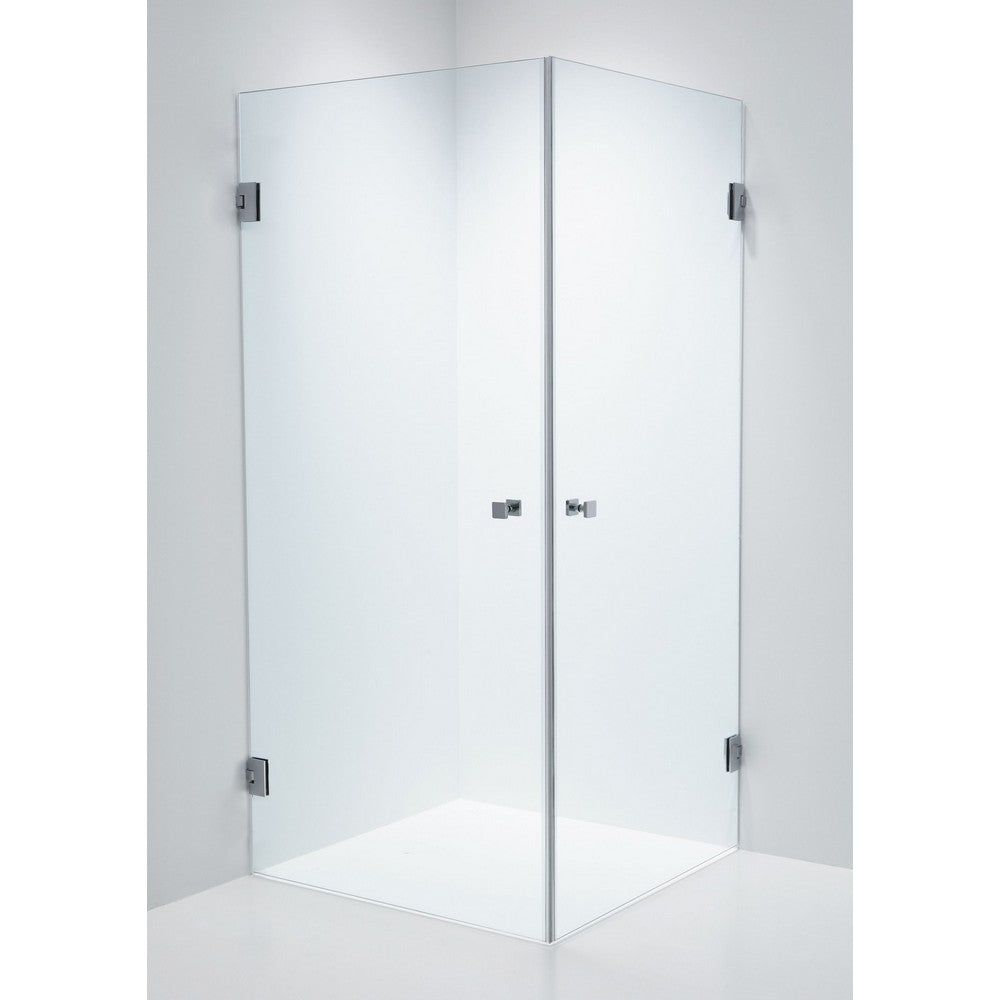 Duschbyggarna Duschhörn Twin Design 800x800mm 800x800 mm / Klarglas / Krom SKU EAN