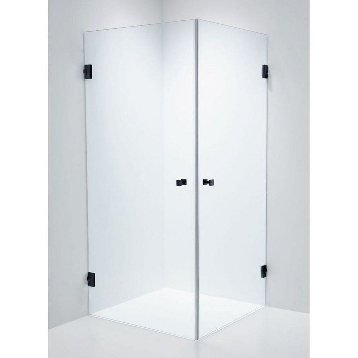 Duschbyggarna Duschhörn Twin Design 800x900mm 800x900 mm / Klarglas / Mattsvart SKU EAN