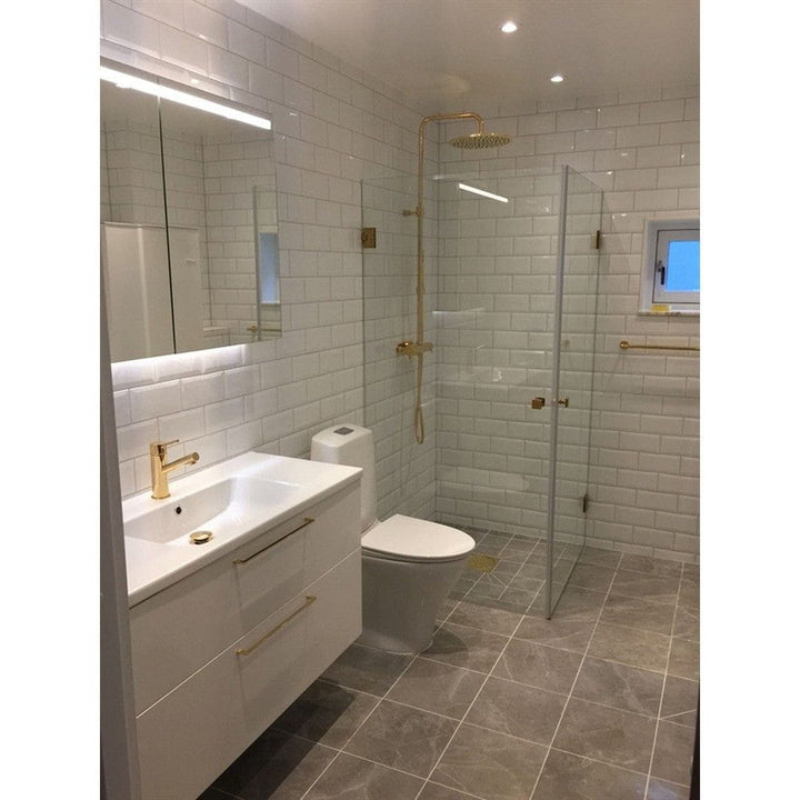 Duschbyggarna Duschhörn Twin Design 800x900mm SKU EAN