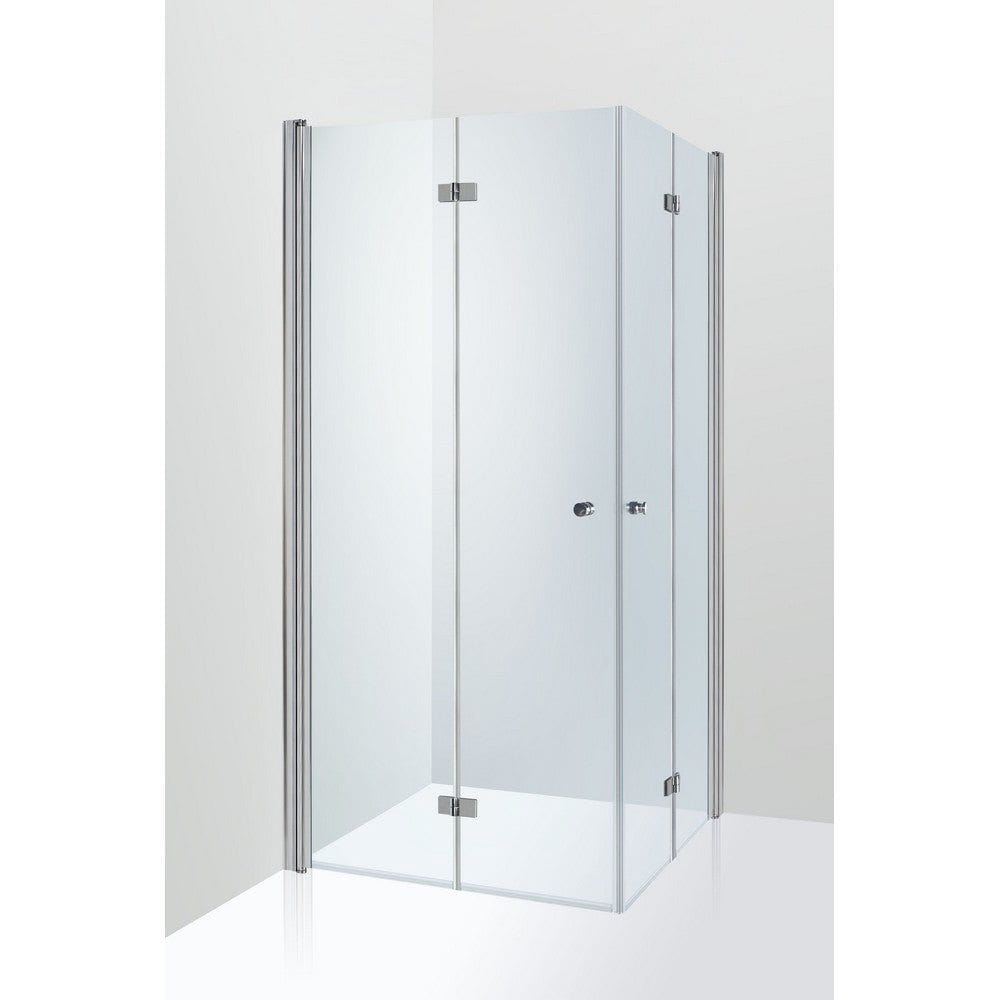 Duschbyggarna Duschhörna Palladium De Luxe Plus Klarglas / 1000x1000x2000 mm / Krom SKU DUB-B81371-1C100 EAN