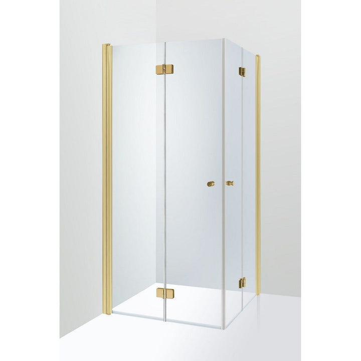 Duschbyggarna Duschhörna Palladium De Luxe Plus Klarglas / 1000x1000x2000 mm / Guld SKU DUB-B81371-1DO100 EAN