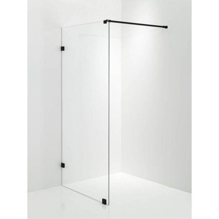 Duschbyggarna Duschvägg Design 790x1913mm 690x1913 mm / Mattsvart / Blåtonat SKU EAN