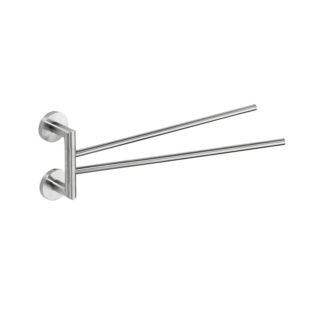 Duschbyggarna Handduksstång Steel Dubbel Svängbar SKU DUB-C1711 EAN 7340138765420