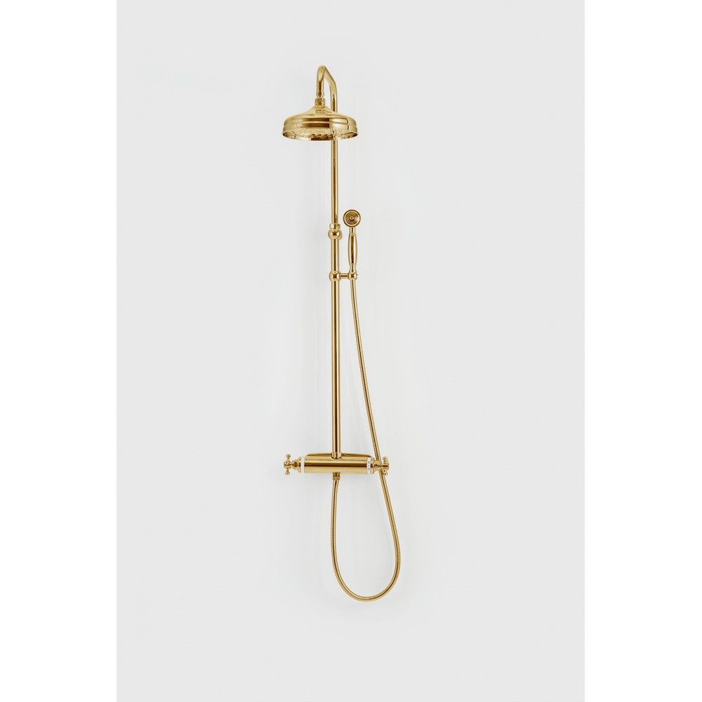 Duschbyggarna Takduschset Lady Guld / Termostatblandare / 160 mm SKU DUB-28939DO EAN 7340138703408