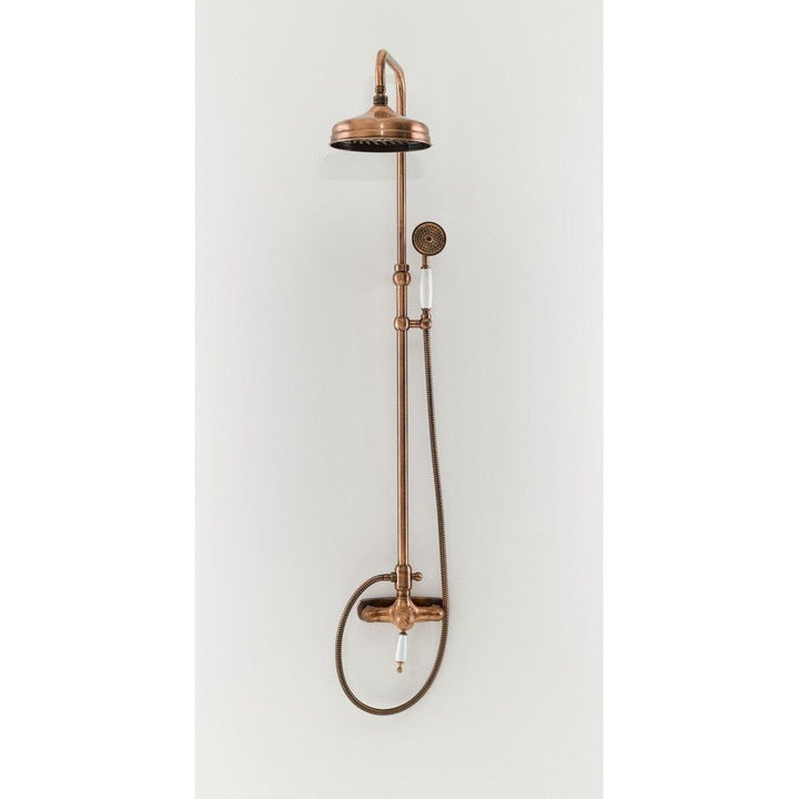 Duschbyggarna Takduschset Oxford Koppar / Ettgreppsblandare / 150 mm SKU DUB-28940RA EAN 7340138703200