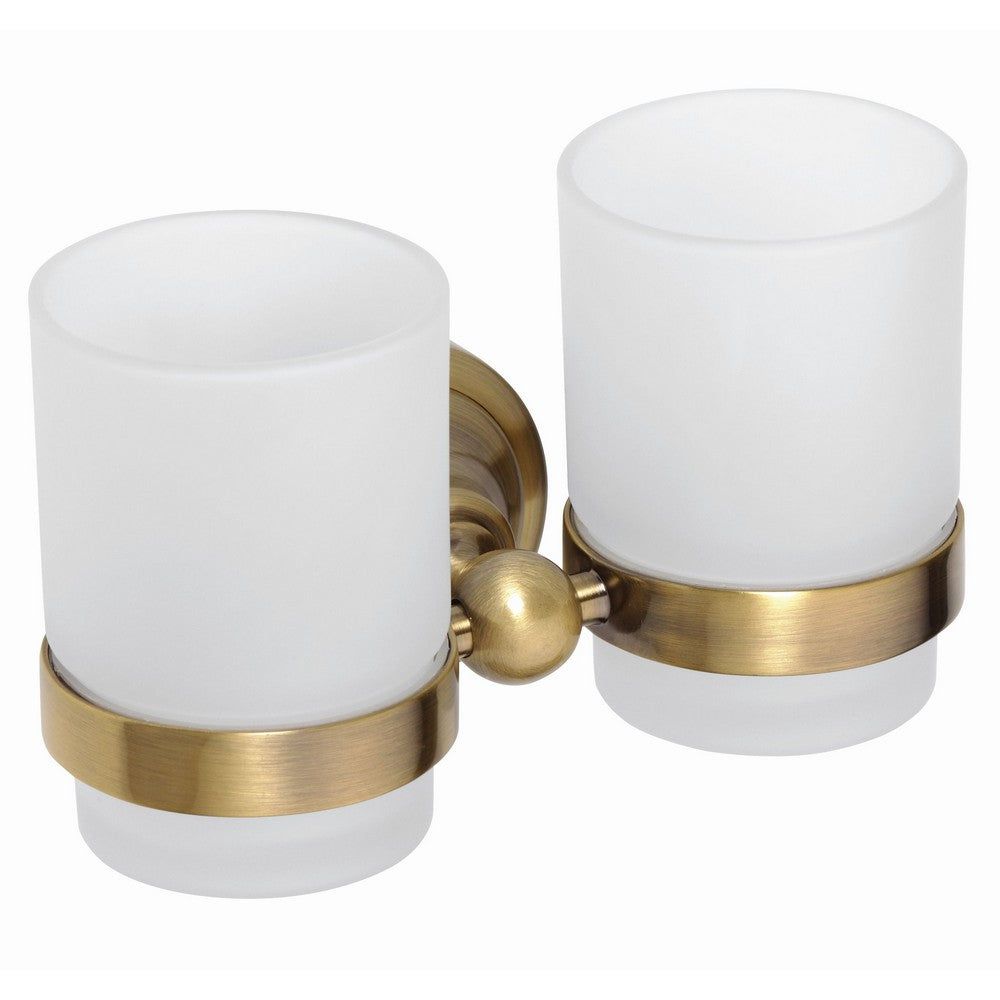 Duschbyggarna Tandborstglas Classic Brons / Dubbel SKU DUB-C1211 EAN 7340138723147