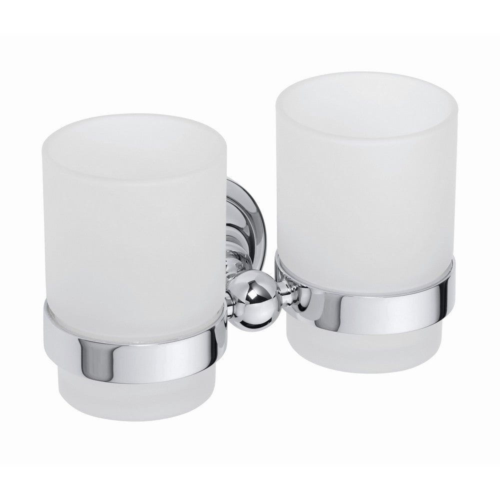 Duschbyggarna Tandborstglas Classic Krom / Dubbel SKU DUB-C1311 EAN 7340138723529
