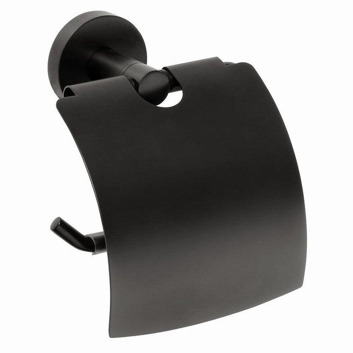 Duschbyggarna Toalettpappershållare Black Med lock SKU DUB-C1103 EAN 7340138722546