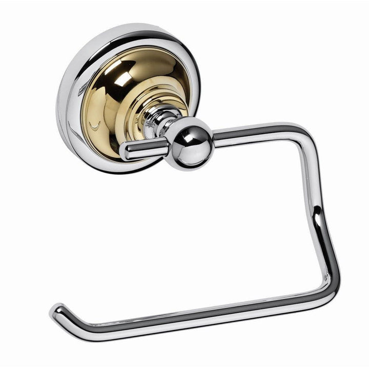 Duschbyggarna Toalettpappershållare Classic Krom/Guld / Utan lock SKU DUB-C1405 EAN 7340138723277