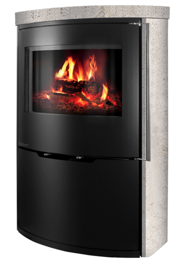 Ember O1 XL braskamin – Kalksten