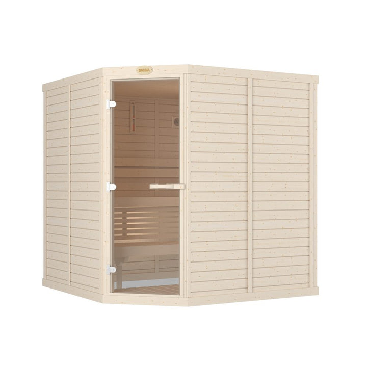 SAWO Indoor Sauna Standard Spruce Corner