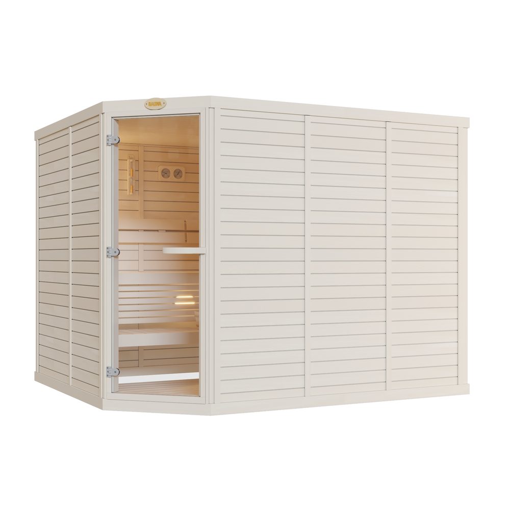 SAWO Indoor Sauna Standard Aspen corner