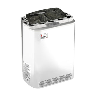 SAWO Electric Sauna Heater Stainless Steel Mini Combi NS with 1kW Steam Generator 3P-1P