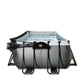 Exit Toys Pool Black Leather Medium med Filterpump + Tak