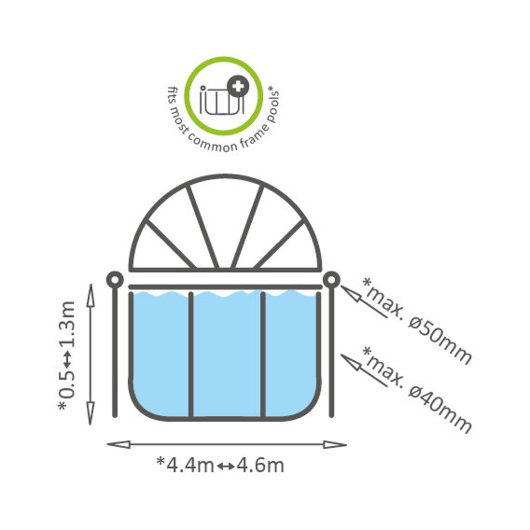 EXIT Pool Dome ECO Ø450 cm