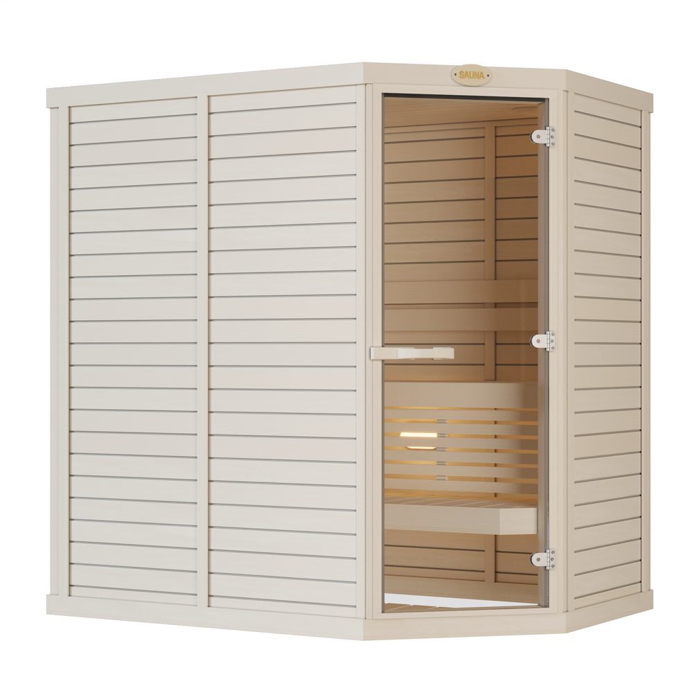 SAWO Indoor Sauna Standard Aspen corner