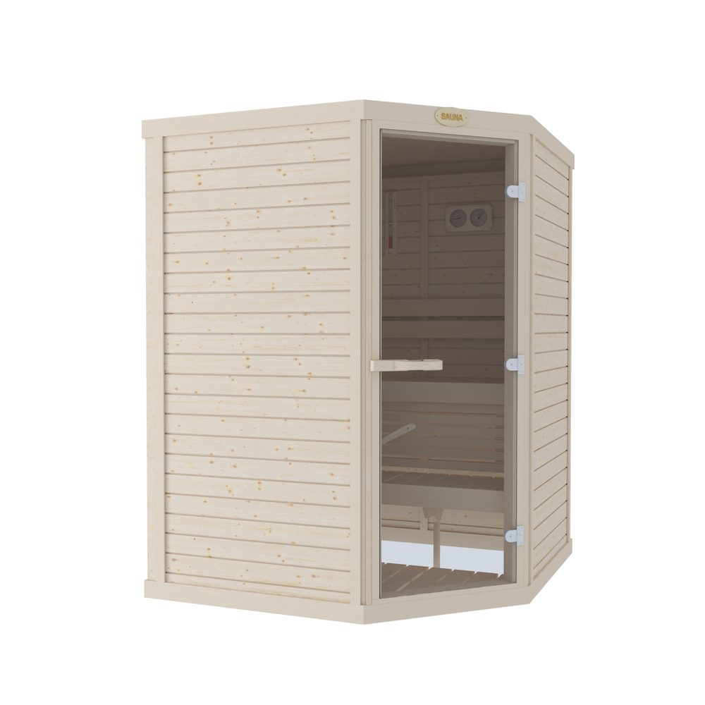 SAWO Indoor Sauna Standard Aspen corner