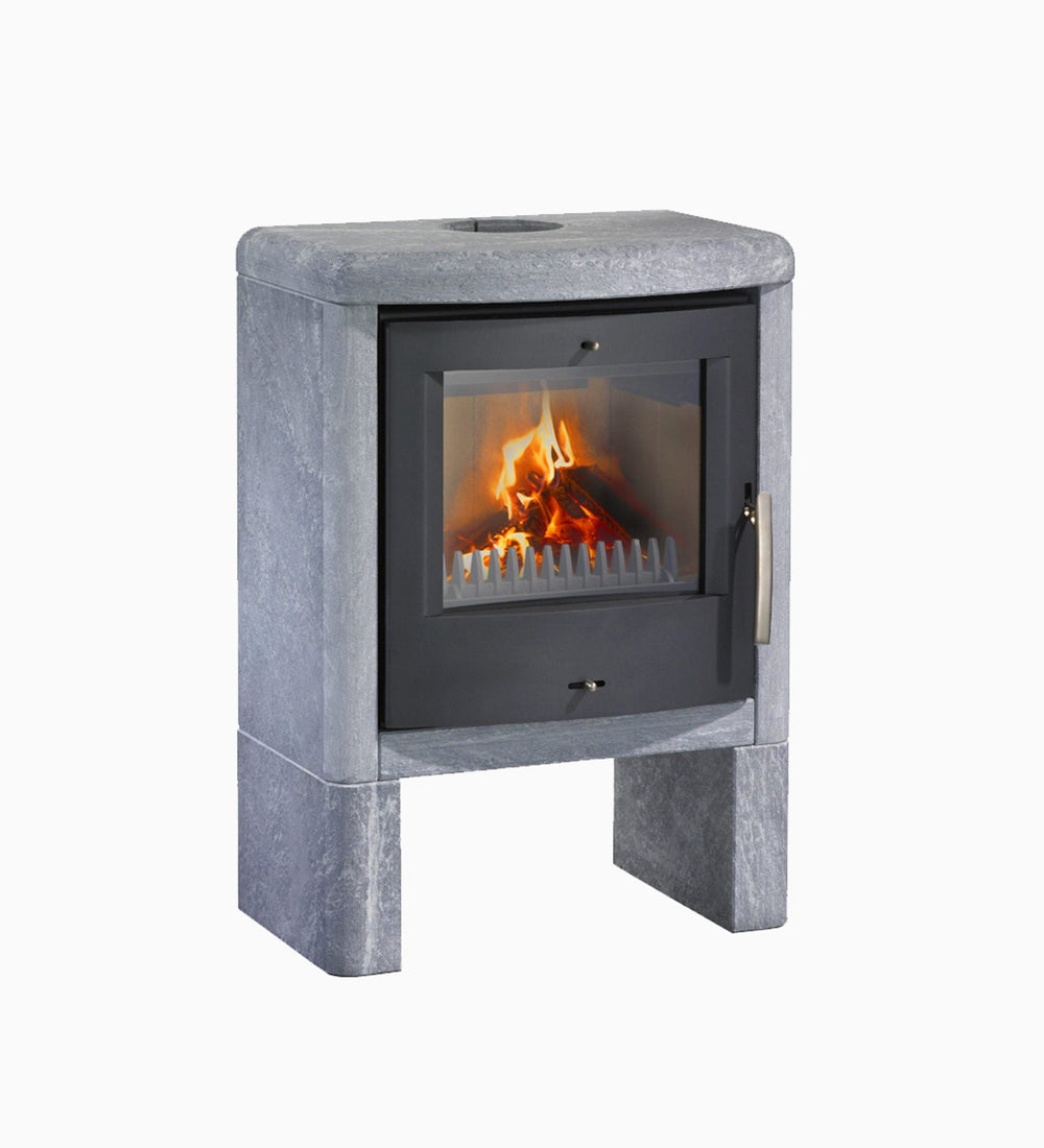 Thorma Sigtuna Domino braskamin med täljstensomramning