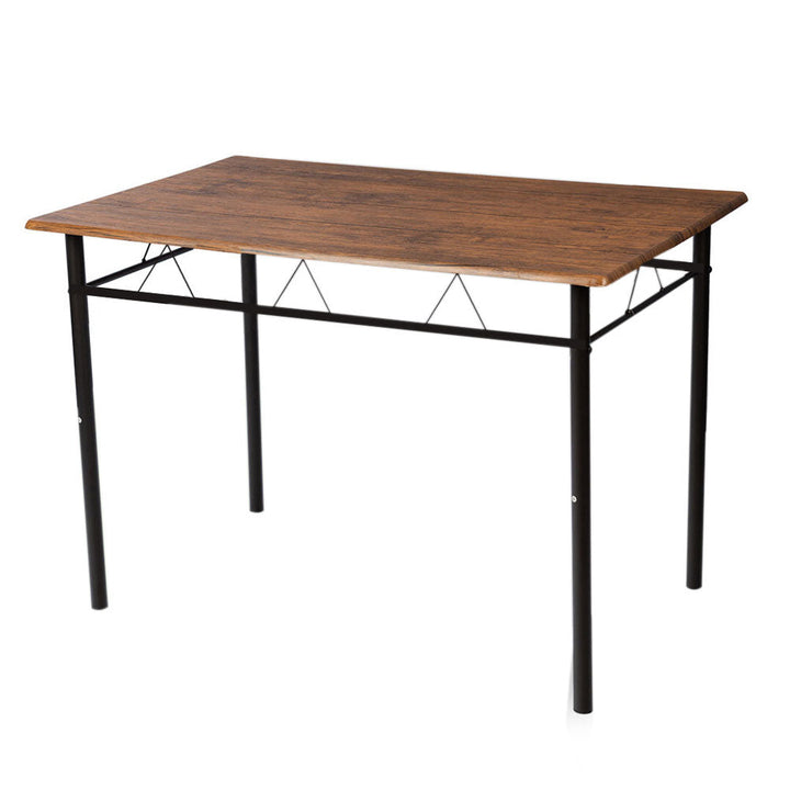 Spisebord med metalstel og 4 stole