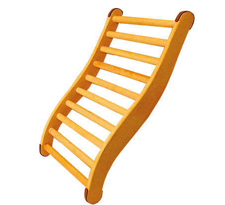 Comfort Backrest in Abachi – Ergonomic Sauna Backrest for Infrared &amp; Traditional Saunas