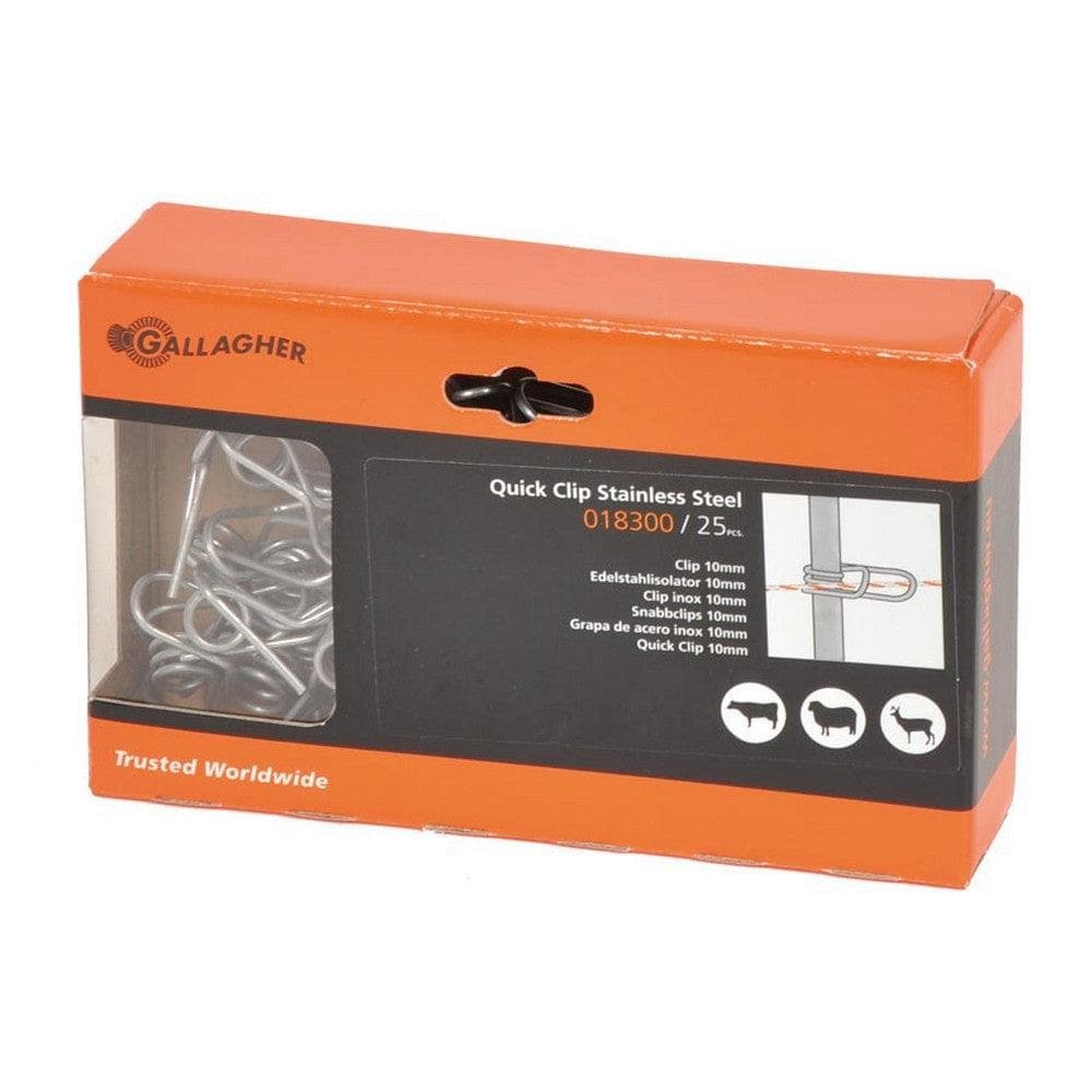 Gallagher Clips för Glasfiberstolpe 25-pack SKU CAE-018300 EAN 9414701018300