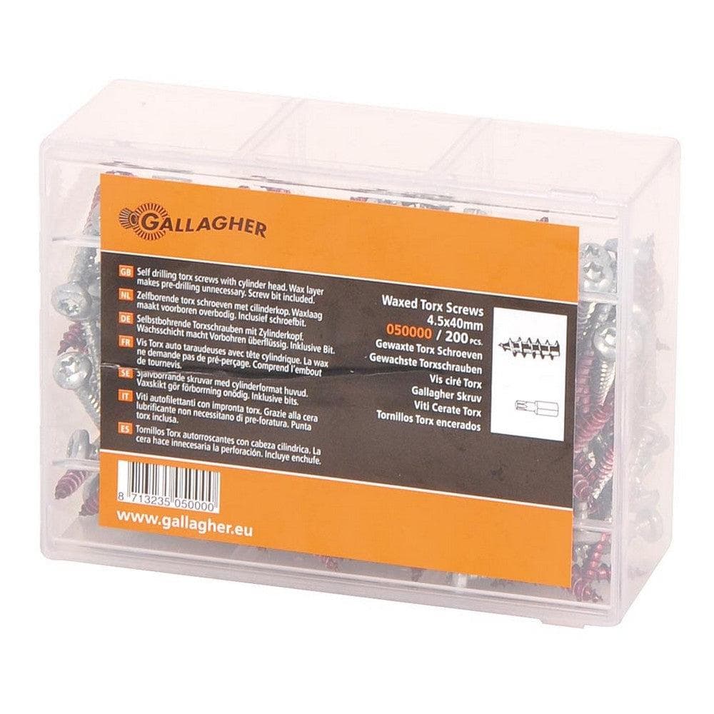 Gallagher Skruvar 4,5x40 T25 200-pack SKU GAL-050000 EAN 8713235050000