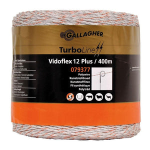 Gallagher Stängseltråd Vidoflex 12 TurboLine Plus SKU CAE-079377 EAN 8713235079377