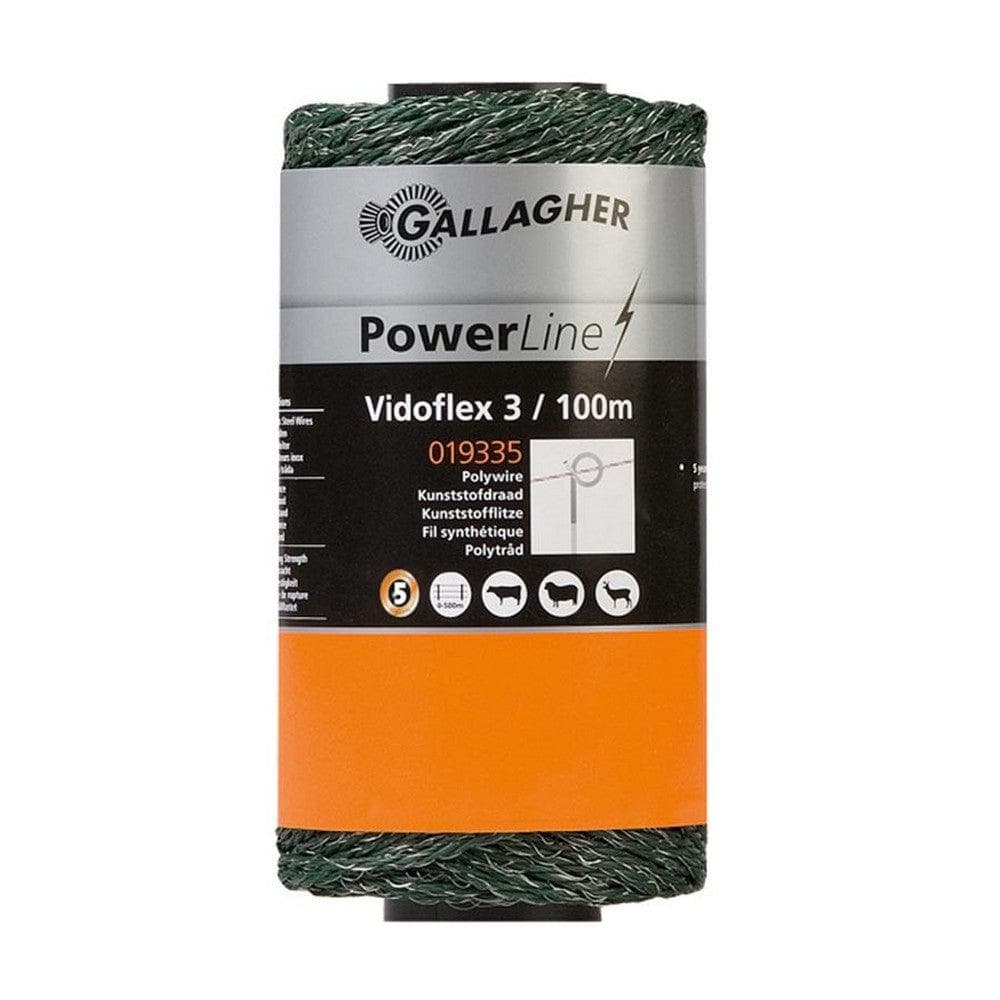 Gallagher Stängseltråd Vidoflex 3 PowerLine Grön SKU GAL-019335 EAN 8713235019335