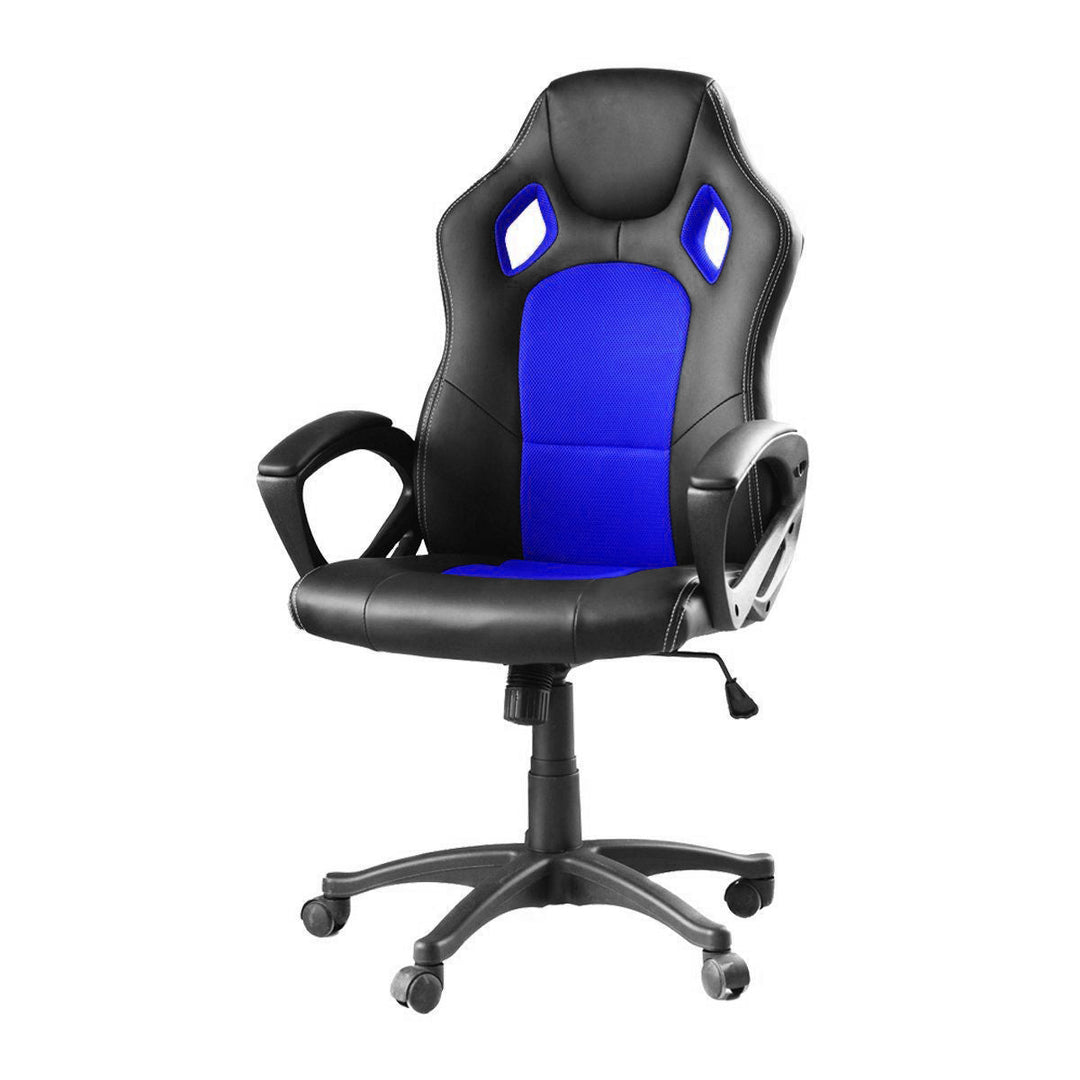 Gamer szék több színben - basic-színes háttámla, kék