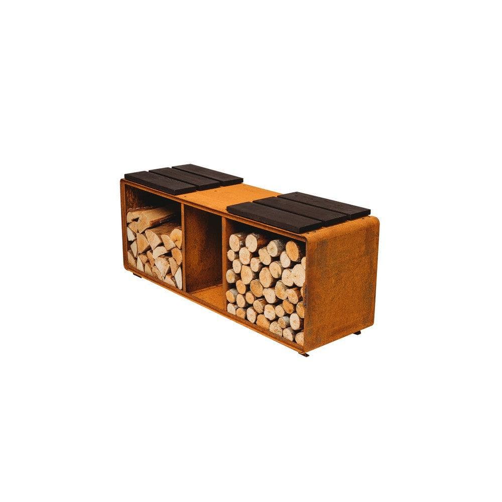 GrillSymbol Vedstativ Enzo Rack Cortenstål L SKU GRS-ENZO-RL EAN 4744381011236