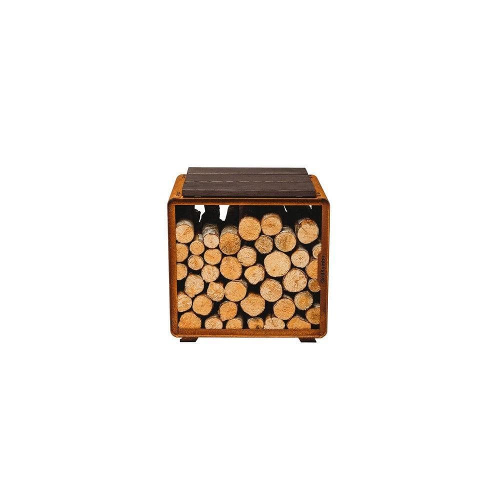 GrillSymbol Vedstativ Enzo Rack Cortenstål S SKU GRS-ENZO-RS EAN 4744381011236