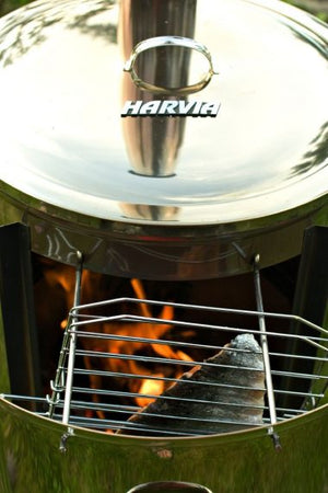 Harvia Flare Smoker – Vedeldad Rökskåpsugn i Svart Stål