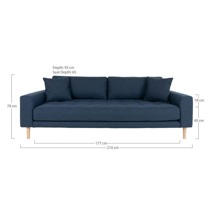 House Nordic 3-sitssoffa Lido Polyester SKU EAN