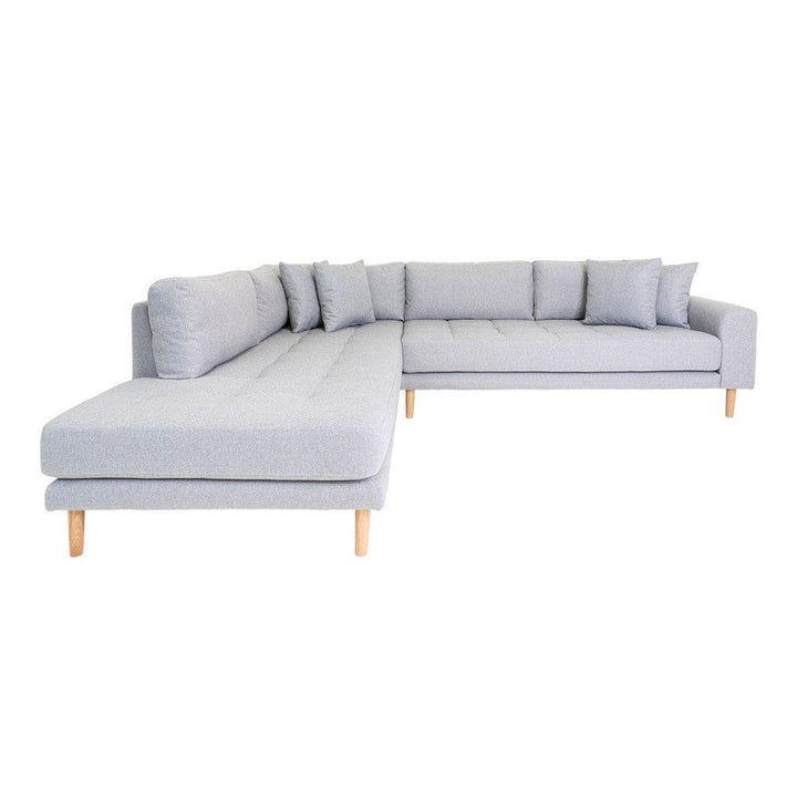 House Nordic Hörnsoffa Lido Polyester Ljusgrå / Vänster SKU EAN