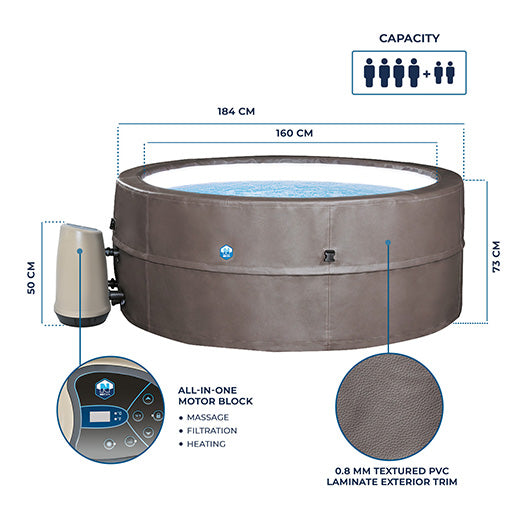 NetSpa Vita Premium – Semi-Rigid Hot Tub 4–6 people