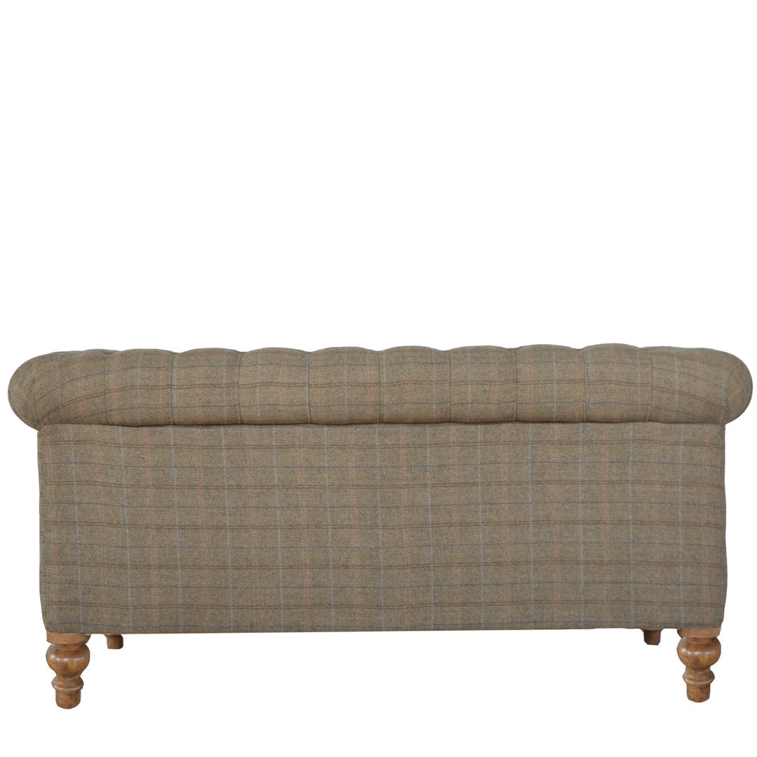 bulk Multi Tweed 2 Seater Chesterfield Sofa for resale