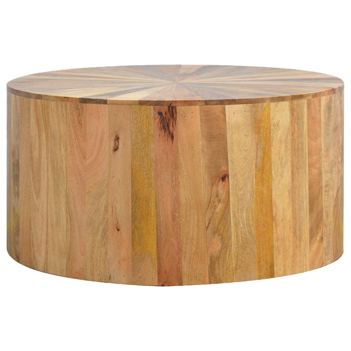 Round Wooden Coffee Table-3
