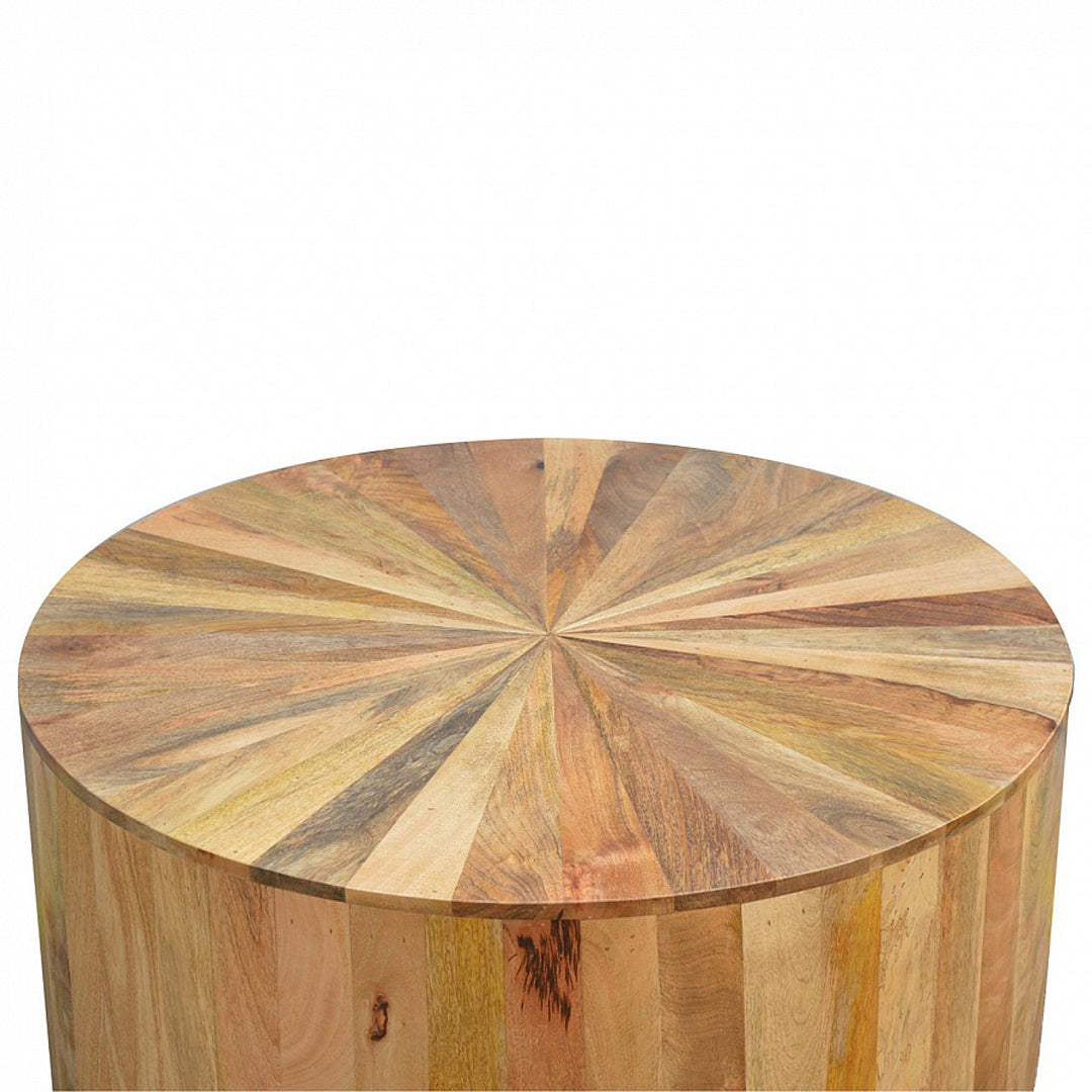 Round Wooden Coffee Table-4