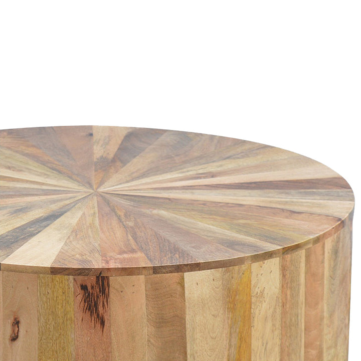 Round Wooden Coffee Table-8