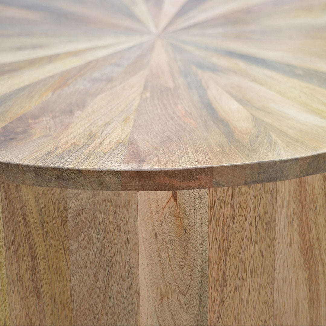 Round Wooden Coffee Table-9